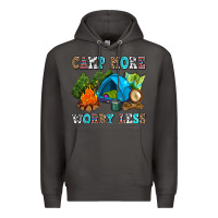 Smoke camp more worry less Premium Hoodie - AdoDesignShop