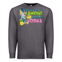 Charcoal Heather when life gives you lemons Premium Sweatshirt - texasbilliewilder
