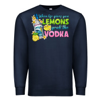 Navy when life gives you lemons Premium Sweatshirt - texasbilliewilder