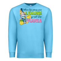 Ocean Blue when life gives you lemons Premium Sweatshirt - texasbilliewilder