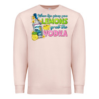 Pale Pink when life gives you lemons Premium Sweatshirt - texasbilliewilder