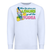 White when life gives you lemons Premium Sweatshirt - texasbilliewilder