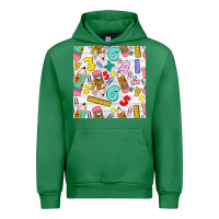 Emerald back to school seamless pattern Urban Hoodie - BundleAndBundleShop