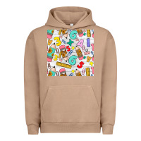 Pigment Burro back to school seamless pattern Urban Hoodie - BundleAndBundleShop