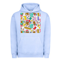Pigment Grape Ice back to school seamless pattern Urban Hoodie - BundleAndBundleShop
