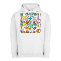 Pigment Lunar Rock back to school seamless pattern Urban Hoodie - BundleAndBundleShop