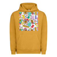 Pigment Peanut Butter back to school seamless pattern Urban Hoodie - BundleAndBundleShop