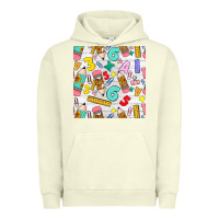 Pigment Pistachio back to school seamless pattern Urban Hoodie - BundleAndBundleShop