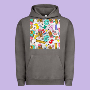 Back To School Seamless Pattern Urban Hoodie Designed By Bundleandbundleshop