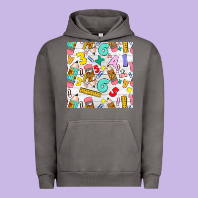 Back To School Seamless Pattern Urban Hoodie Designed By Bundleandbundleshop