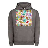 Pigment Tornado back to school seamless pattern Urban Hoodie - BundleAndBundleShop