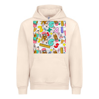 Sandshell back to school seamless pattern Urban Hoodie - BundleAndBundleShop