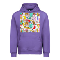 Tulip back to school seamless pattern Urban Hoodie - BundleAndBundleShop
