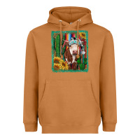 Meerkat Western Christmas Cow Heavyweight Hoodie - RanaPortraitStore