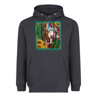 Smoke Western Christmas Cow Heavyweight Hoodie - RanaPortraitStore