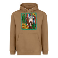 Toasted Coconut Western Christmas Cow Heavyweight Hoodie - RanaPortraitStore