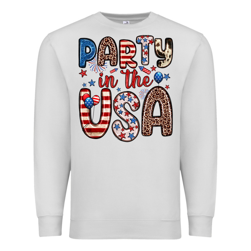 Party In The Usa Premium Sweatshirt by Zillion Design Studio | Teevron
