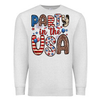 Oatmeal Heather party in the usa Premium Sweatshirt - Zillion Design Studio