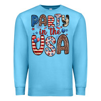 Ocean Blue party in the usa Premium Sweatshirt - Zillion Design Studio