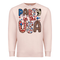 Pale Pink party in the usa Premium Sweatshirt - Zillion Design Studio