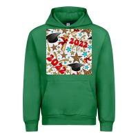 Emerald graduation 2022 seamless pattern Urban Hoodie - BundleAndBundleShop