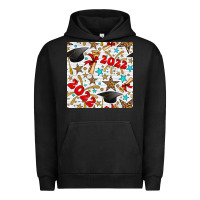 Pigment Black graduation 2022 seamless pattern Urban Hoodie - BundleAndBundleShop