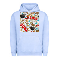 Pigment Grape Ice graduation 2022 seamless pattern Urban Hoodie - BundleAndBundleShop