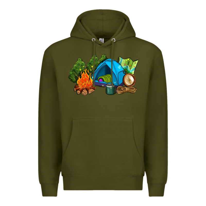 Camp In The Woods Premium Hoodie by AdoDesignShop | Teevron