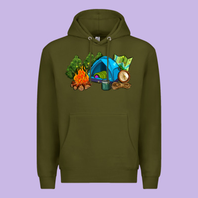 Camp In The Woods Premium Hoodie Designed By Adodesignshop