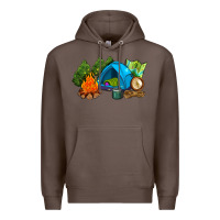 Coffee camp in the woods Premium Hoodie - AdoDesignShop
