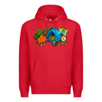 Red camp in the woods Premium Hoodie - AdoDesignShop