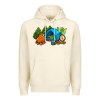 Sandshell camp in the woods Premium Hoodie - AdoDesignShop