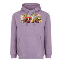 Lavender farm animals coffee cups Heavyweight Hoodie - texasbilliewilder