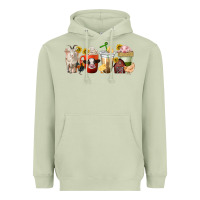 Matcha farm animals coffee cups Heavyweight Hoodie - texasbilliewilder