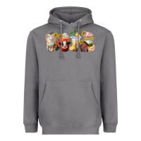 Storm farm animals coffee cups Heavyweight Hoodie - texasbilliewilder