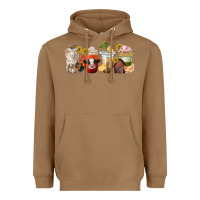 Toasted Coconut farm animals coffee cups Heavyweight Hoodie - texasbilliewilder