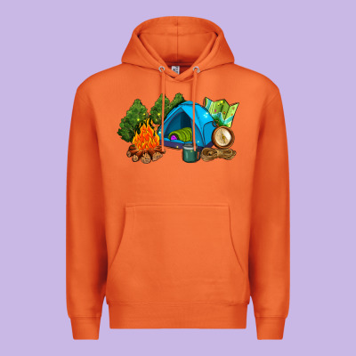Camp In The Woods Premium Hoodie Designed By Adodesignshop