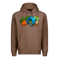 Chestnut camp in the woods Premium Hoodie - AdoDesignShop