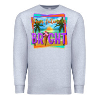 Heather Grey your future is bright Premium Sweatshirt - texasbilliewilder