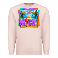 Pale Pink your future is bright Premium Sweatshirt - texasbilliewilder