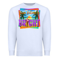 White your future is bright Premium Sweatshirt - texasbilliewilder