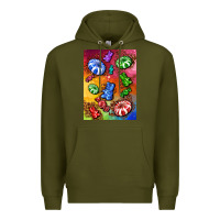 Army Green candies  air freshener Premium Hoodie - AdoDesignShop