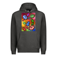 Charcoal Heather candies  air freshener Premium Hoodie - AdoDesignShop