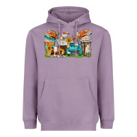 Lavender farm truck coffee cups Heavyweight Hoodie - texasbilliewilder