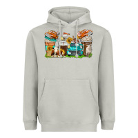 Moon Dust farm truck coffee cups Heavyweight Hoodie - texasbilliewilder