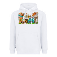White farm truck coffee cups Heavyweight Hoodie - texasbilliewilder