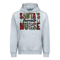 Heather Grey santa's favorite nurse Urban Hoodie - Jasminsmagicworld