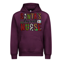 Mauve Wine santa's favorite nurse Urban Hoodie - Jasminsmagicworld