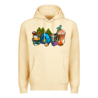 Pina Colada camp coffee cups ado Premium Hoodie - AdoDesignShop