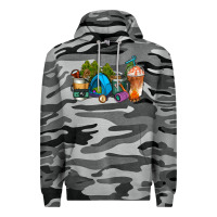 Slate Camo camp coffee cups ado Premium Hoodie - AdoDesignShop
